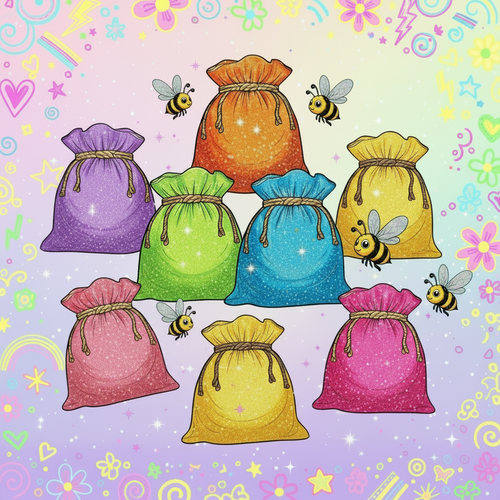 6 Velvet Bags - Reference Style