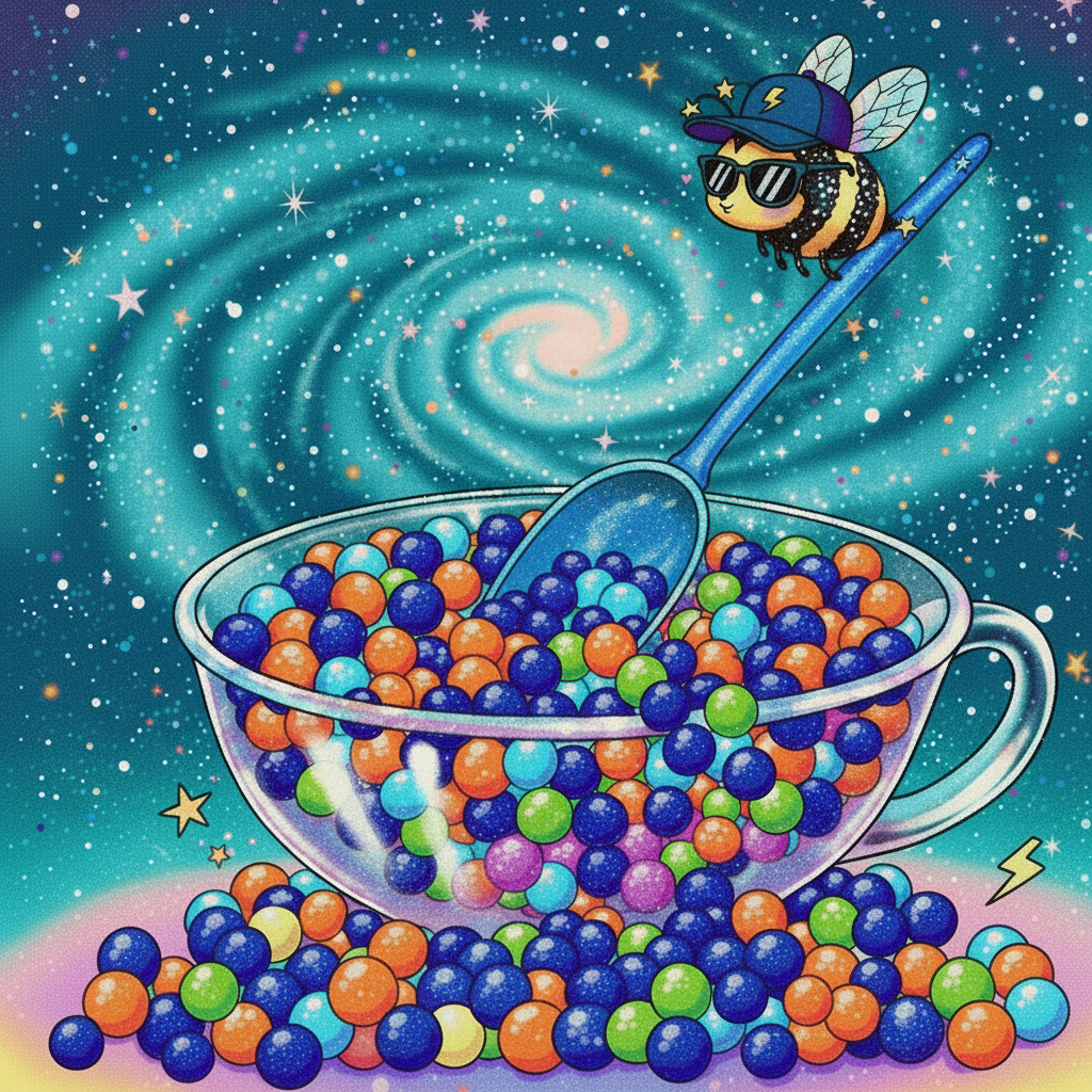Boys Teacup - No Hearts, Solid Spoon